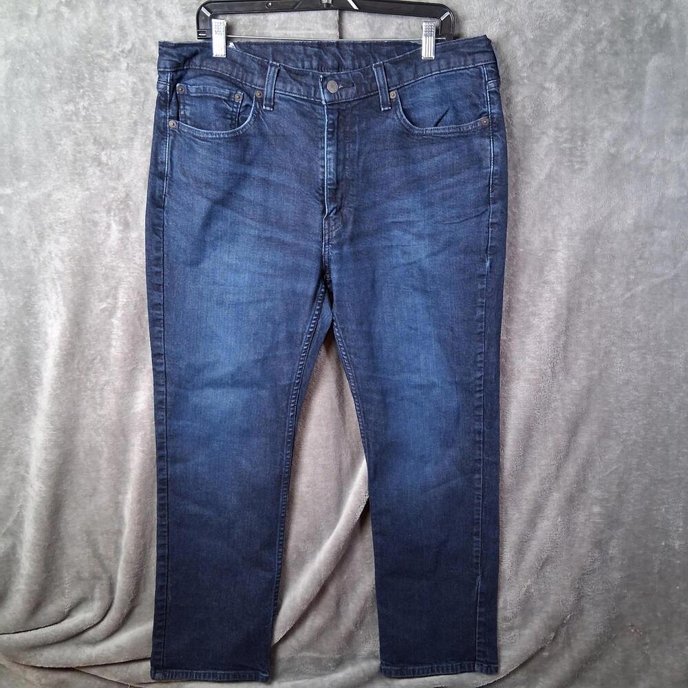 Mens Levis 514 36x30 Straight Fit Stretch Denim Dark‎ Blue Wash Inseam 29